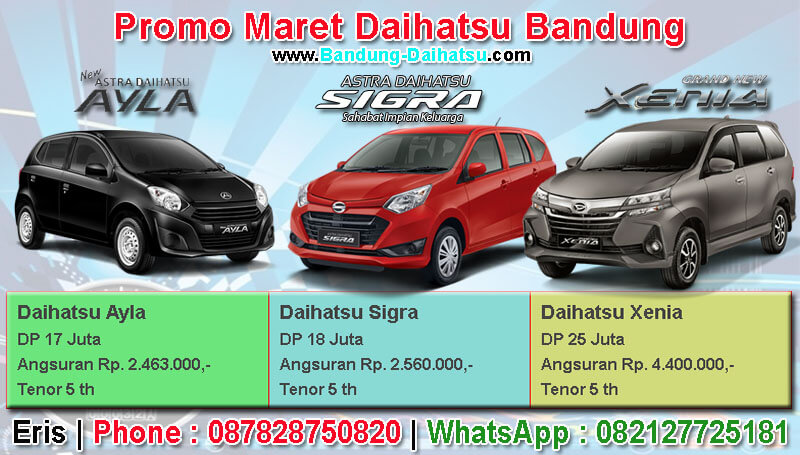 Promo Daihatsu Bandung Maret 2019