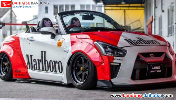 Di Rombak Habis Daihatsu Copen Jadi Bertampang Nissan GT-R