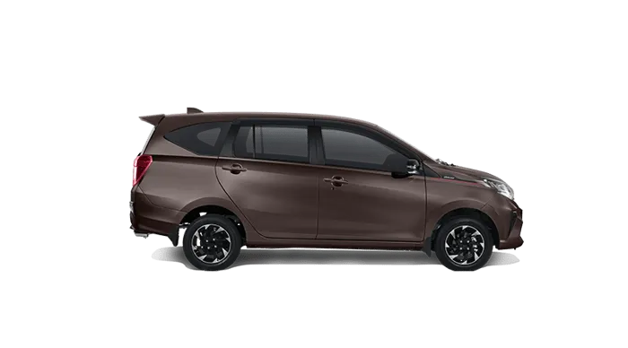 Daihatsu Sigra berwarna bronze metalik, tampak elegan dan modern.