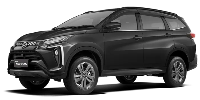 Mobil SUV Daihatsu Terios warna hitam.