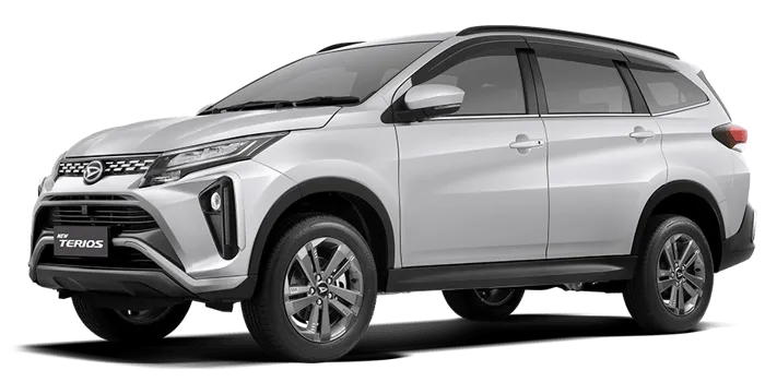 Daihatsu Terios berwarna putih bersih.