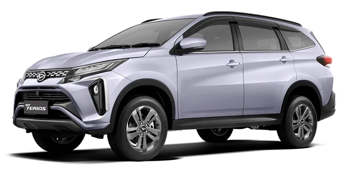 Mobil SUV Daihatsu Terios warna silver.